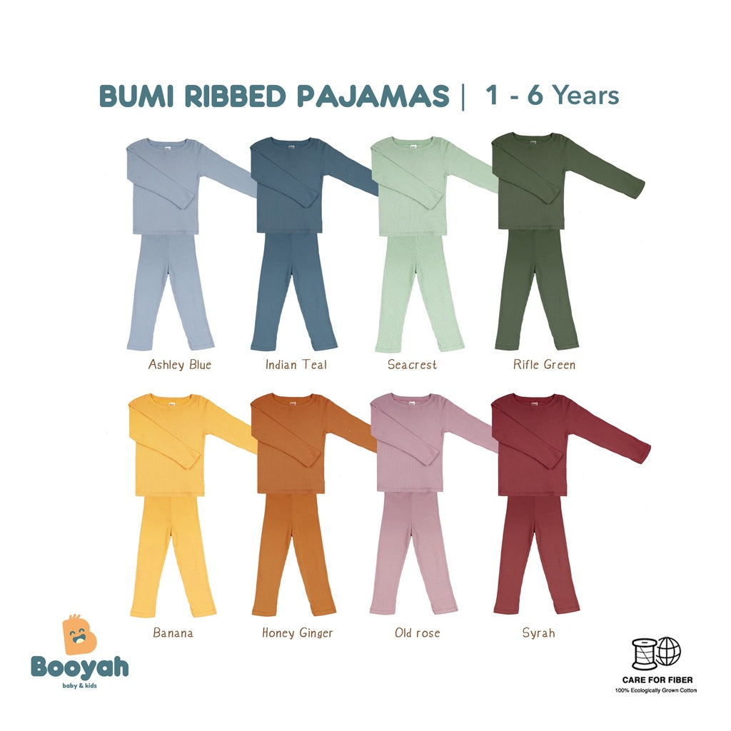 Piyama Anak - Bumi Ribbed Pajamas  (1-6 Tahun)