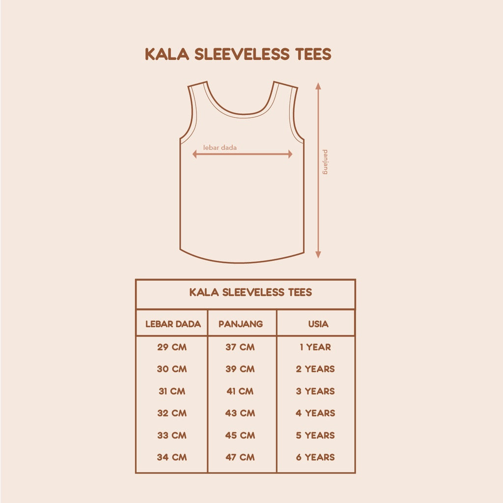 Kaos Anak - KALA Sleeveless Tees (1-6 Tahun)