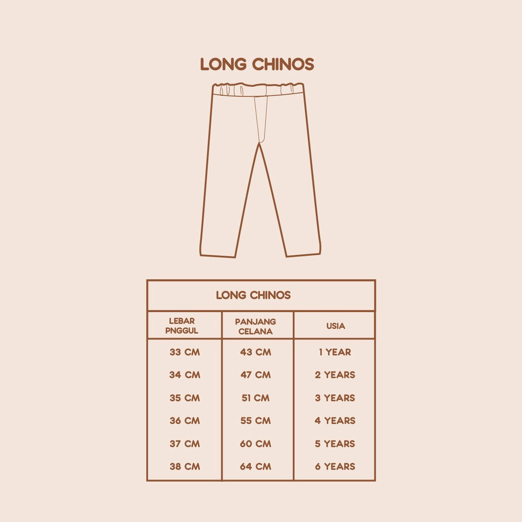 Celana Anak - Long Chinos (1-6 Tahun)