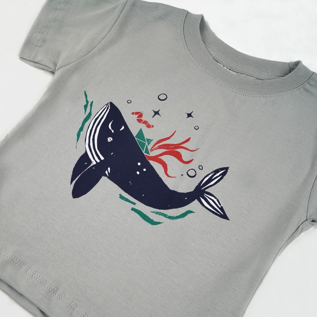 Kaos Anak Ilustrasi - Whale (1-6 Tahun)