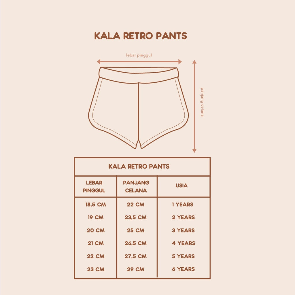 Celana Anak - KALA Retro Pants (1-6 Tahun)