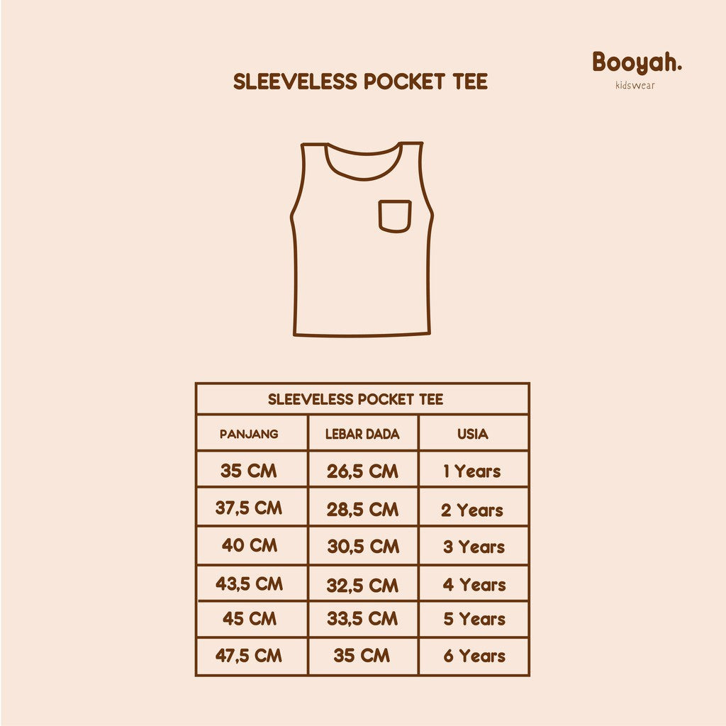 Kaos Anak - Sleeveless Pocket Tee (1-6 Tahun) A