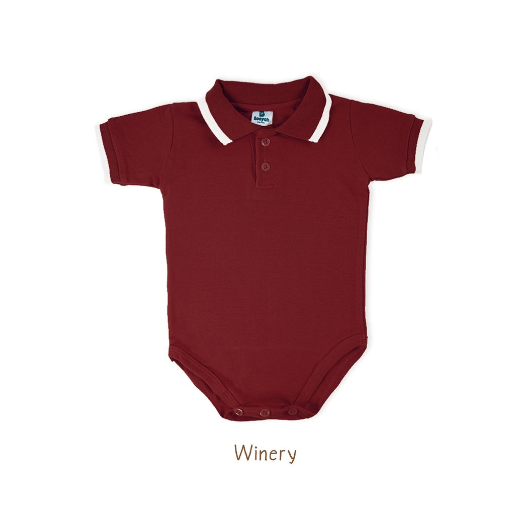 Polo Shirt Bayi - Collar Bodysuit (0-1 Tahun)