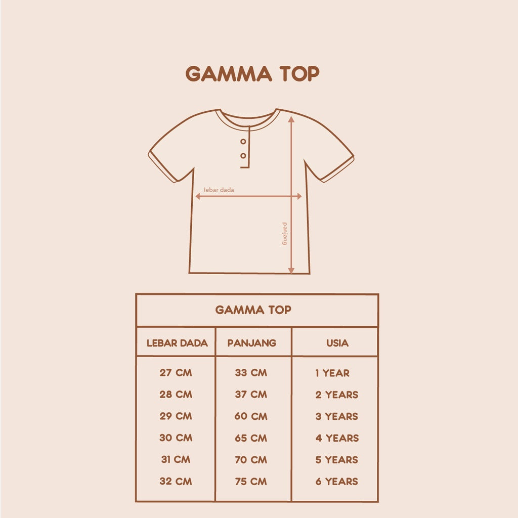 Kaos Anak - Gamma Top (1-6 Tahun)