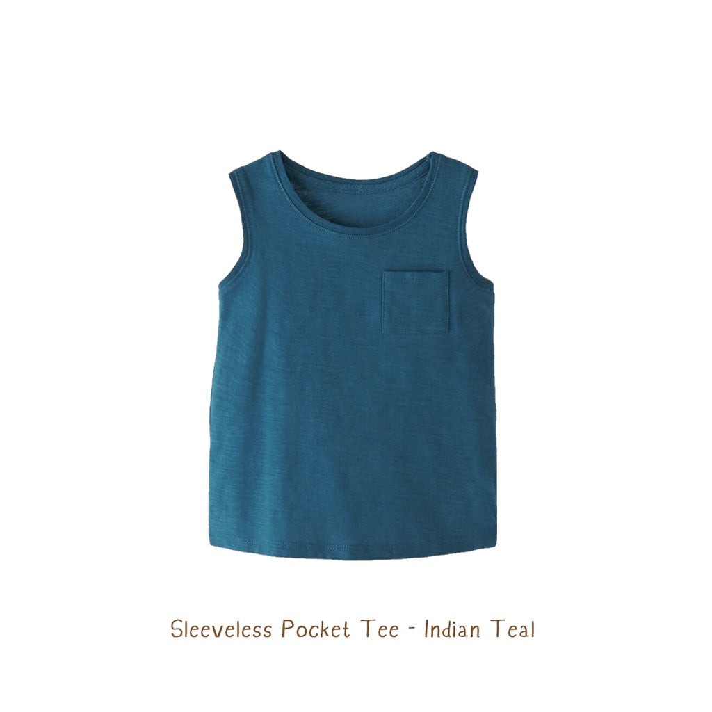 Kaos Anak - Sleeveless Pocket Tee (1-6 Tahun) A